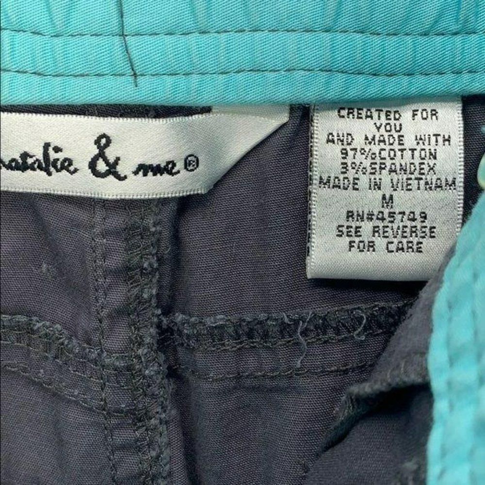 Natalie and Me Gray Medium cotton Capri Cargo Pants‎ - Picture 8 of 12